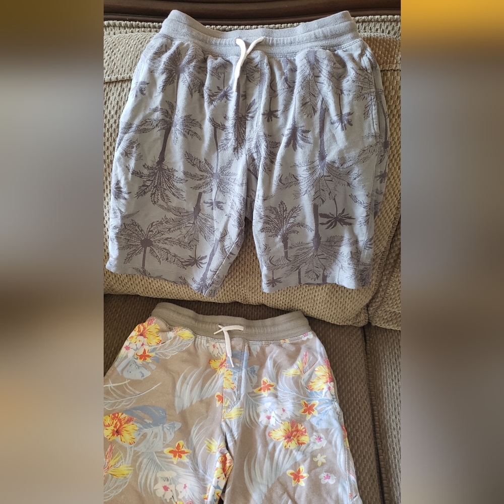 Hawaiian shorts 🏝 Palm tree🌴 boys Wondernation x-large lot of 2